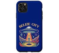 Belize City Alien UFO Abduction Retro Sci-Fi Art Case for iPhone 11 Pro Max