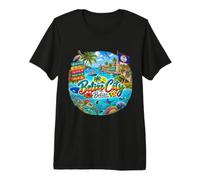 Belize City, Cruise Ship Destination Port South America Premium T-Shirt