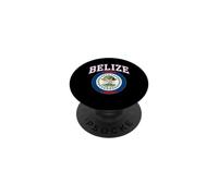 BELIZE Collegiate Arch Text National Flag Seal PopSockets Adhesive PopGrip