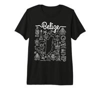 Belize Cultural Landmarks and Wildlife Premium T-Shirt