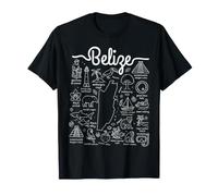 Belize Cultural Landmarks and Wildlife T-Shirt