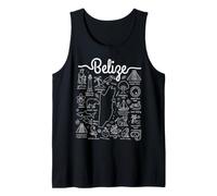 Belize Cultural Landmarks and Wildlife Tank Top