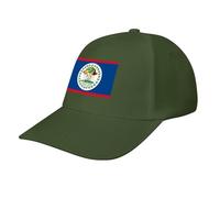 Belize Flag Baseball Cap,Summer Adjustable Classic Low Profile Hat for Men Women,The Ultimate Accessory for Outdoor Activies Army Green