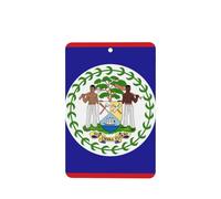 Belize Flag Car Air Fresheners 4 Pcs Hanging Scented Cards Fragrance Scented Cards For Car Aromatherapy Tablets