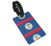 Belize Flag Printed Luggage Tags-Essential Travel Items to Protect Privacy, Easy Luggage Identification for Suitcases