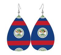 Belize Flag Teardrop earrings are perfect for holiday gatherings parties or family dinner decorations.
