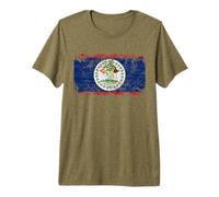 Belize Flag Vintage | Men Women Kids | Belize Premium T-Shirt