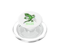 Belize Green Iguana Tropical Lizard on Branch PopSockets PopGrip for MagSafe