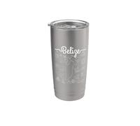 Belize Map Landmarks and Wildlife Stainless Steel Insulated Tumbler