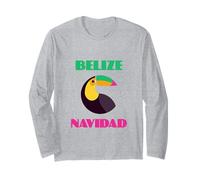 Belize Navidad San Pedro Travel Souvenir Toucan Bird Long Sleeve T-Shirt