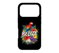 Belize Scarlet Macaw with Tropical Hibiscus and Orchids Art Case for iPhone 17 Pro