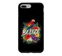 Belize Scarlet Macaw with Tropical Hibiscus and Orchids Art Case for iPhone 7 Plus/8 Plus