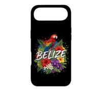 Belize Scarlet Macaw with Tropical Hibiscus and Orchids Art Case for iPhone Air