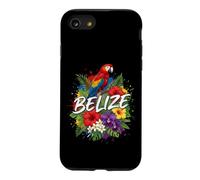Belize Scarlet Macaw with Tropical Hibiscus and Orchids Art Case for iPhone SE (2020) / 7/8