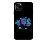 Belize Souvenir Mandala Sea Turtles Blue Purple Case for iPhone 11 Pro Max