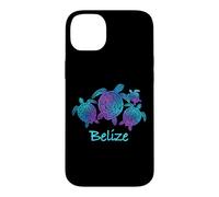 Belize Souvenir Mandala Sea Turtles Blue Purple Case for iPhone 14 Plus