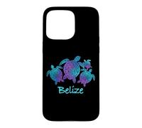 Belize Souvenir Mandala Sea Turtles Blue Purple Case for iPhone 15 Pro Max
