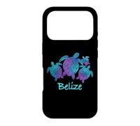 Belize Souvenir Mandala Sea Turtles Blue Purple Case for iPhone 17 Pro