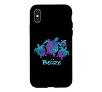 Belize Souvenir Mandala Sea Turtles Blue Purple Case for iPhone X/XS