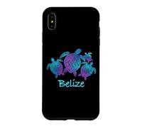 Belize Souvenir Mandala Sea Turtles Blue Purple Case for iPhone XS Max