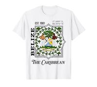Belize The Caribbean Est 1981 Coordinates T-Shirt
