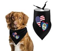 Belize US Flag Dog Bandanas Triangle Dog Bibs Cute Pet Scarf Kerchief for Small Medium Large Pet