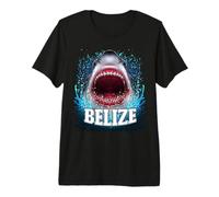 Belize Vacation Great White Shark Beach Cruise Trip Premium T-Shirt