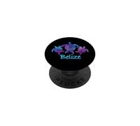 Belize Watercolor Sea Turtle Trio with Spiral Shell PopSockets Adhesive PopGrip