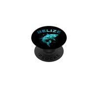 Belize Watercolor Shark Teal Sea Life Splatters PopSockets Adhesive PopGrip