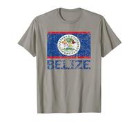 Belizean Flag Of Belize Distressed Mayan Men Women Kids T-Shirt