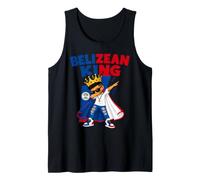 Belizean King Belize Pride Heritage Boys Kids Crown Flag Tank Top