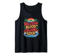 Belizean Pride Belizean Blood Heritage Tank Top