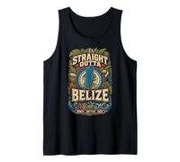 Belizean Pride Belizeans Straight Outta Belize Tank Top