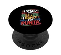 Belizean Pride "I Stand For Belize" Patriotism PopSockets Adhesive PopGrip
