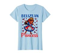 Belizean Princess Dabbing Girl Cute Belize Pride Outfit Kids T-Shirt