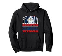 Belizean Roots Global Wings Belize Belizean Flag Pullover Hoodie