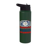 Belizean Roots Global Wings Belize Belizean Flag Stainless Steel Insulated Water Bottle