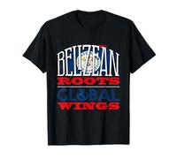 Belizean Roots Global Wings Belize Belizean Flag T-Shirt