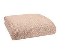 BELIZZI HOME 100% Cotton Bed Blanket, Breathable Bed Blanket King Size, Cotton Thermal Blankets King, Perfect for Layering Any Bed for All Season, Beige