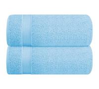 BELIZZI HOME Cotton 2 Pack Oversized Bath Sheet 35x70, Large Bath Sheet, Ultra Soft, Absorbent, Compact, Eco-Friendly, Recyclable, Quick Drying and Lightweight Towel - Sky Blue