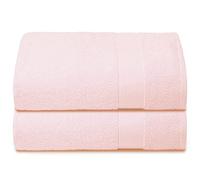 BELIZZI HOME Premium Cotton Oversized 2 Pack Bath Sheet 35x70-100% Pure Cotton - Ideal for Everyday use - Ultra Soft & Highly Absorbent - Machine Washable - Pink