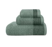 BELIZZI HOME Ultra Soft 3 Pack Cotton Towel Set, Contains a Bath Towel 28x55 inch, a Hand Towel 16x24 inch & a Wash Coth 12x12 inch, Ideal Everyday use, Compact & Lightweight -Jade