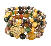 Beljeley Bohemian Beaded Stretch Bracelet Set, Boho Crystal Jewelry Mothers Birthday Gifts for Women Mom Grandma Girls, normal, no gemstone