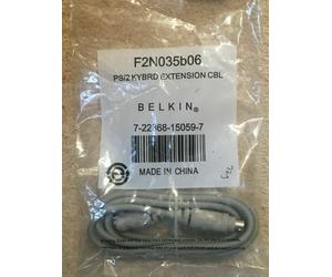 Belkin 1.8 m PS/2 Keyboard Extension Cable F2N035B06