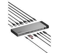 Belkin 140W Thunderbolt™ 5 Dock, 14-in-1 Docking Station, 4K@144Hz Display | Connect, Triple Display, 80Gbps Data Transfer, 2.5Gb Ethernet Port, Daisy Chain up to 6 Devices, USB-C Laptop Expansion Hub