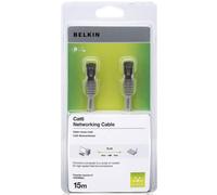 Belkin 15m RJ45 Male to Male CAT6 Snagless Patch Cable - Grey