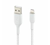 Belkin 1m Lightning to USB-A Braided Cable - White