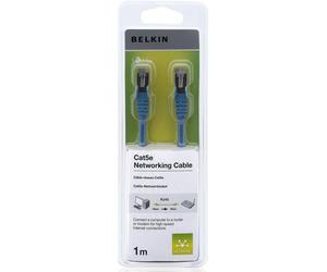 Belkin 1m RJ45 Male to Male Fast CAT5e Snagless Patch Cable - Blue