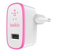 Belkin 2.1 Amp 10 Watt USB Mains EU 2 Pin Charger Android iPhone Tablets pink