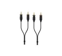 Belkin 2 Meter 7 Foot Gold Plated RCA Audio Video AV Cable F3Y098QE2M